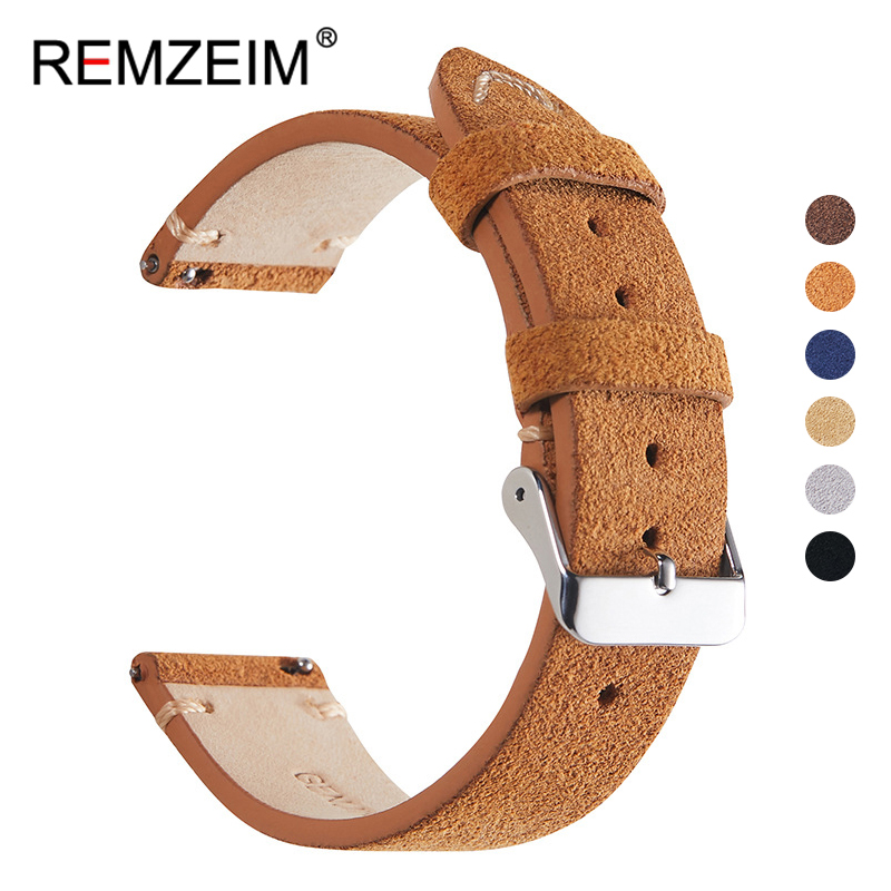 Suede Strap Watch - Vintage Handgemaakte Zachte Horlogeband Snelle Polsband