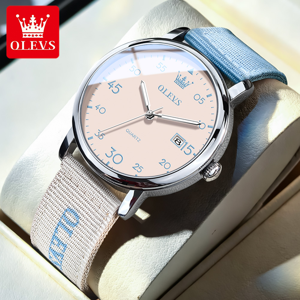 Canvas Strap Watch - OLEVS Gloednieuwe mode retro-stijl klassieke stijl