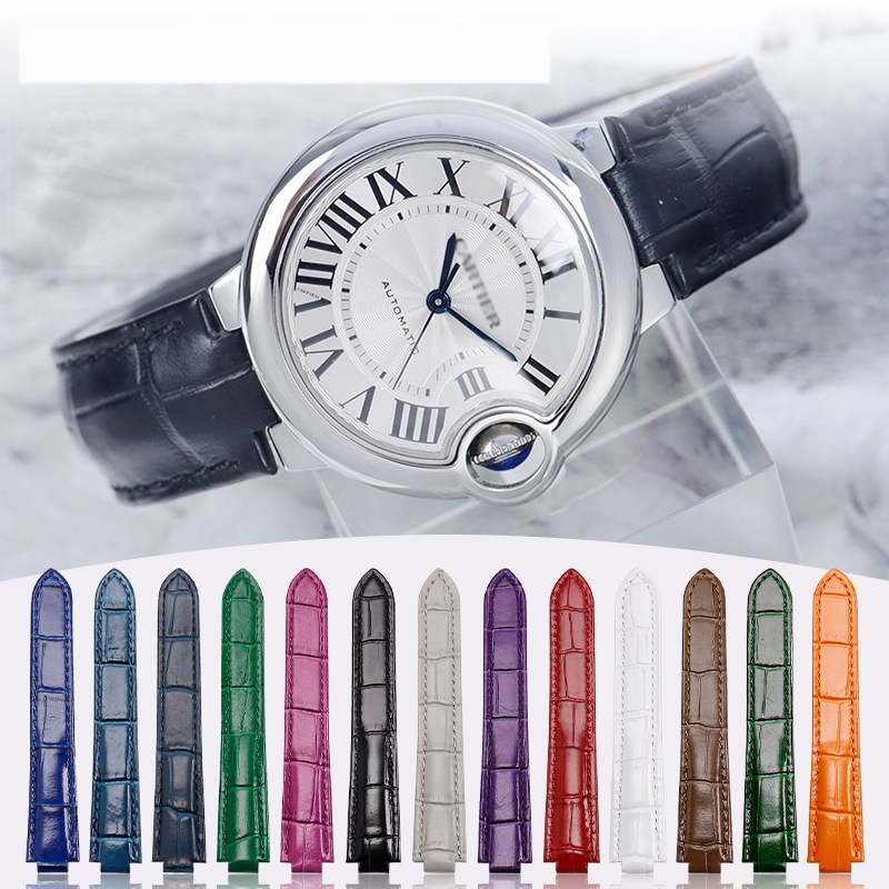 Cartier Watch Ballon Bleu - Premium zachte kalfsleren horlogeband voor Cartier