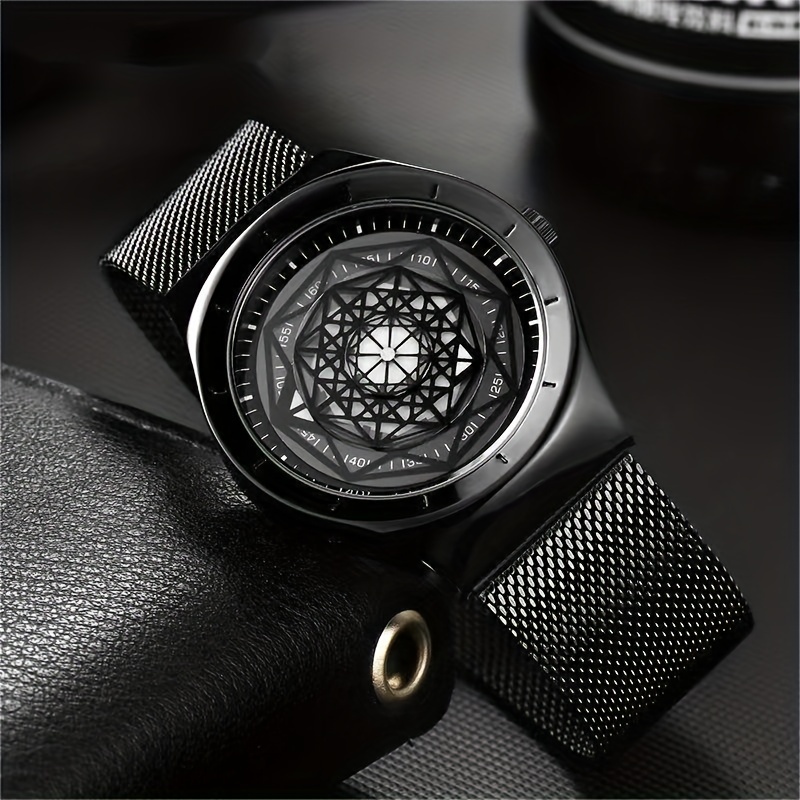 Canvas Strap Watch - Nieuw concept creatief zinloos zwart technologiehorloge