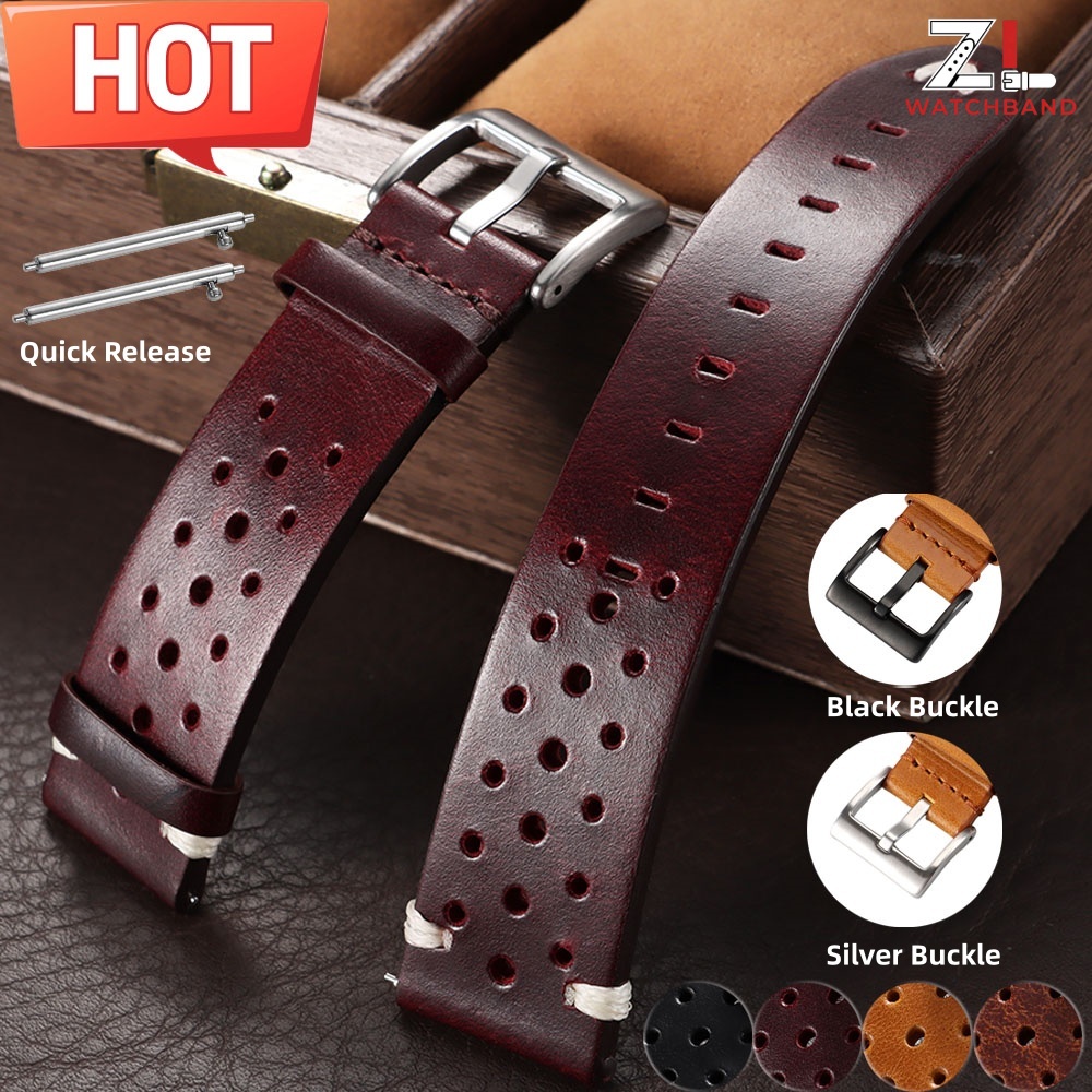 Suede Strap Watch - Koeienhuid Ademende Horlogebanden 20mm 22mm Olie