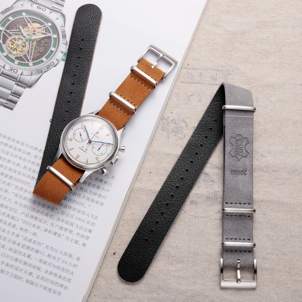 Suede Strap Watch - Hemsut Echt Lederen Horloge Band Suede