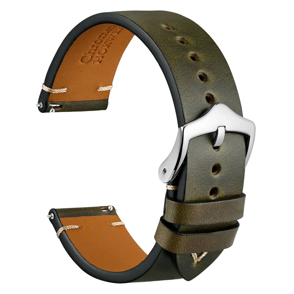 Suede Strap Watch - Wocci Olie Wax Lederen Horlogebanden 18Mm
