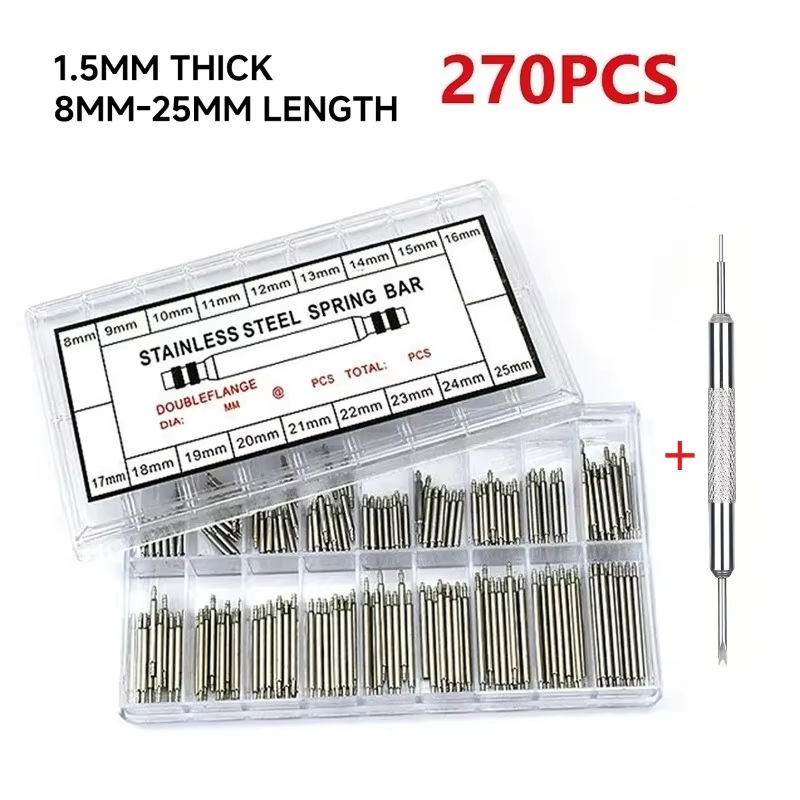 270 stuks roestvrijstalen veer - Spring Bar Tool Set recensie en prijs