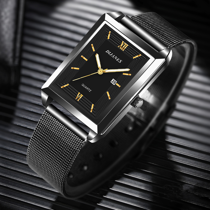 Heren kalenderdatum sport en v - Leather Watch Band Men recensie en prijs