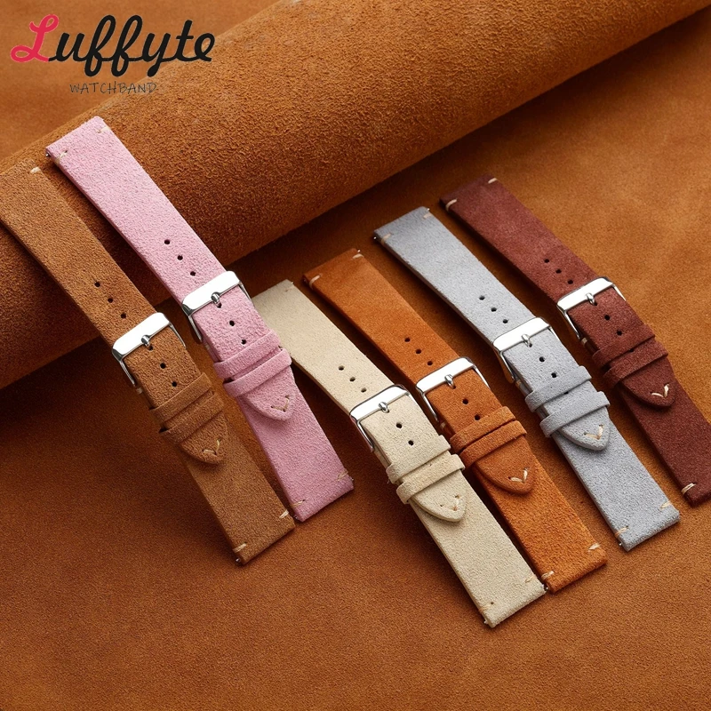 Vintage Suède Lederen Horlogeb - Suede Strap Watch recensie en prijs