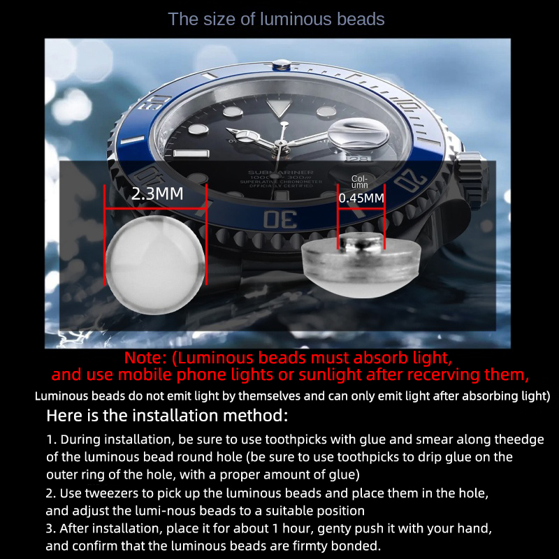 2,3x0,45 mm lichtgevende pip v - Rolex Watch Daytona recensie en prijs