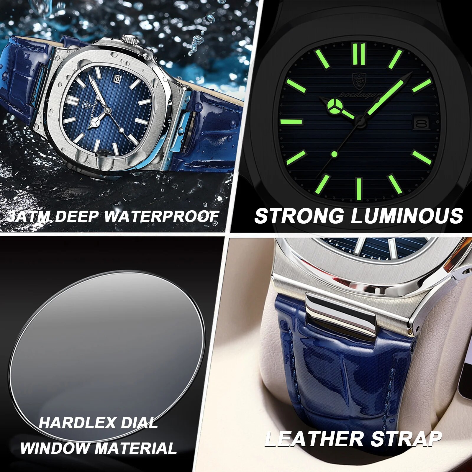 POEDAGAR Top Luxe Vierkante Ma - Patek Philippe Watch Nautilus recensie en prijs
