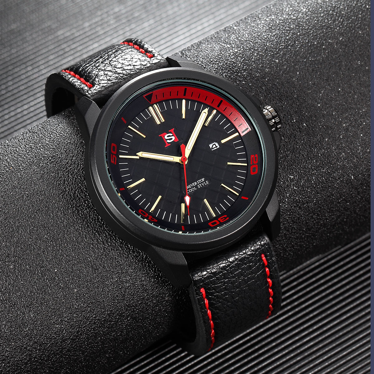 NS Simple Fashion herenhorloge - Suede Strap Watch recensie en prijs