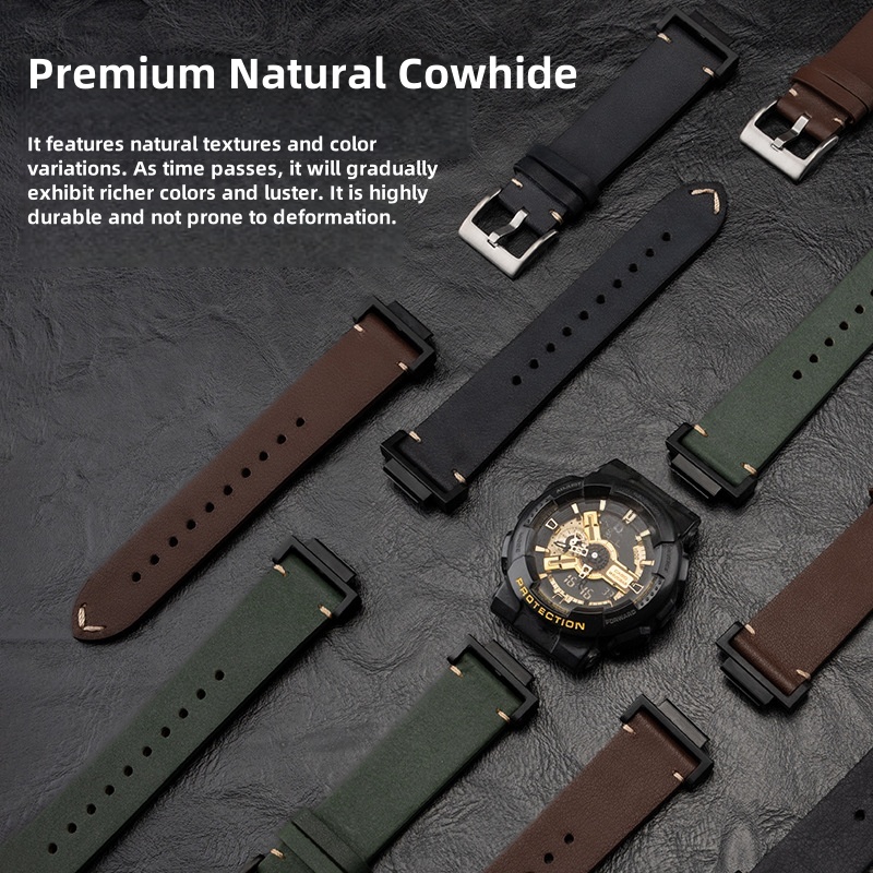 Echt leer 16mm band voor Casio - Casio Watch G-Shock Dw-5600 recensie en prijs