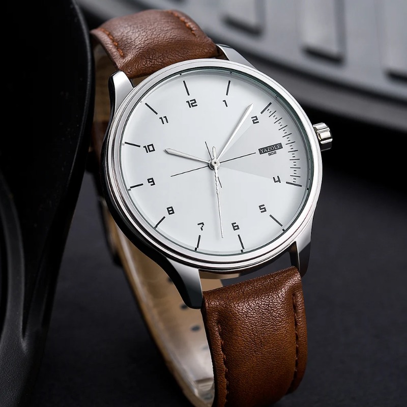 YAZOLE Herenhorloge Business C - Leather Watch Band Men recensie en prijs