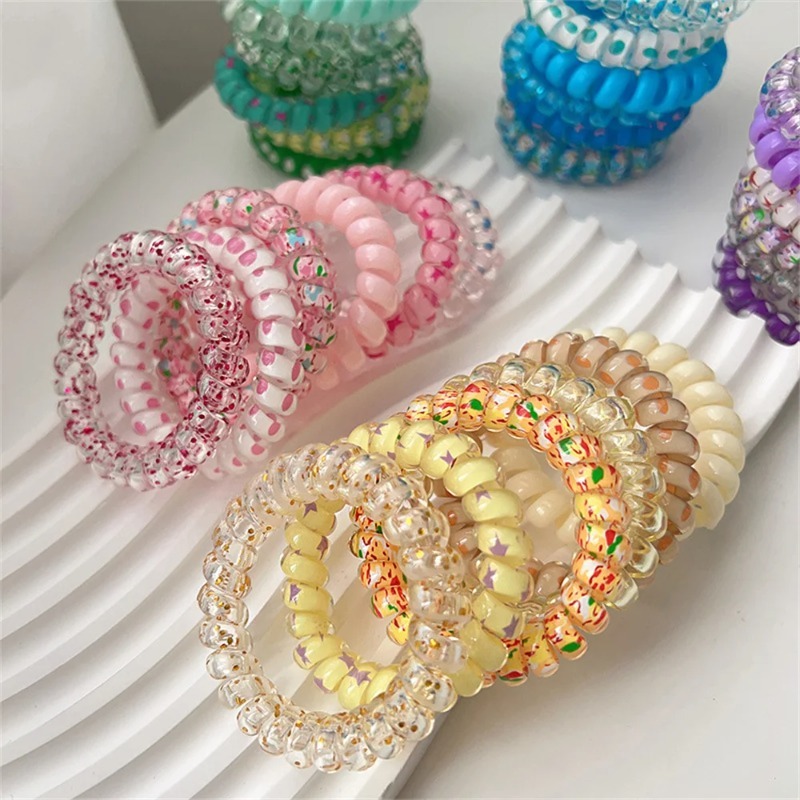 6 stuks kleurrijke hars-spiraa - Silicone Band Women recensie en prijs