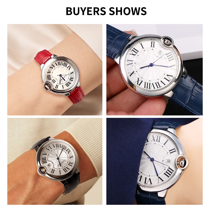 14-20mm Echt Lederen Band voor - Cartier Watch Ballon Bleu recensie en prijs