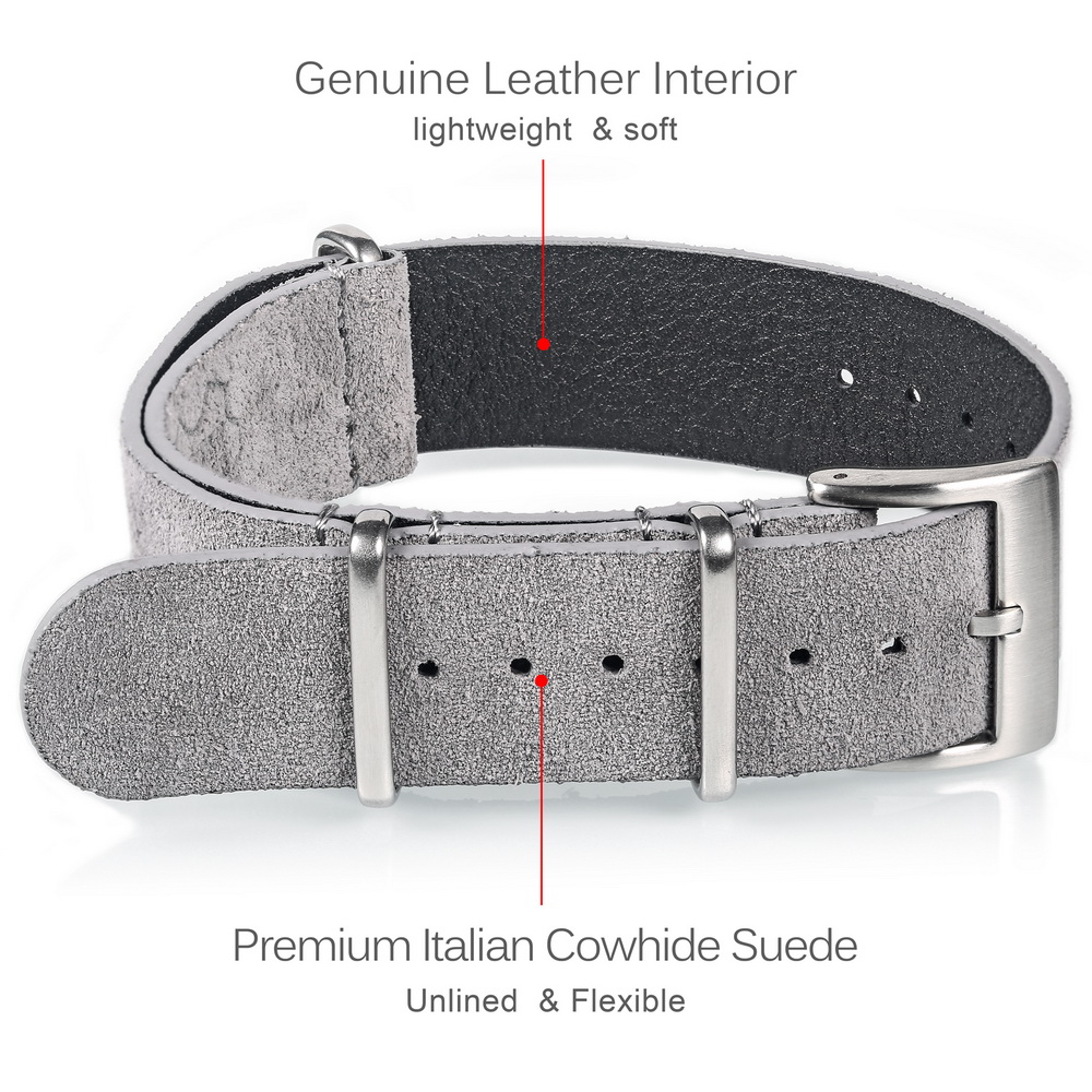 Hemsut Echt Lederen Horloge Ba - Suede Strap Watch recensie en prijs