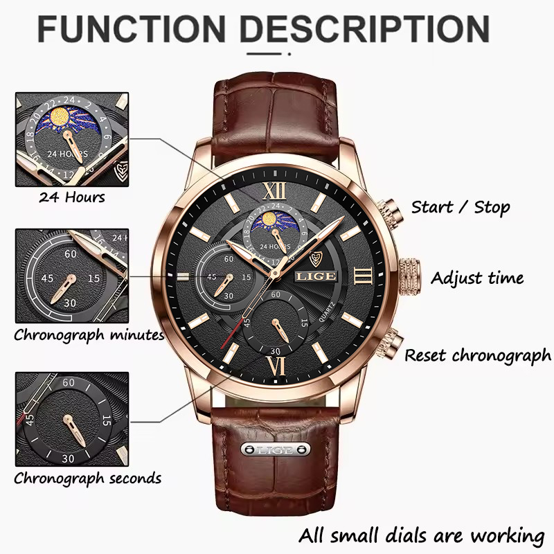Heren Horloges LUIK Topmerk Lu - Suede Strap Watch recensie en prijs